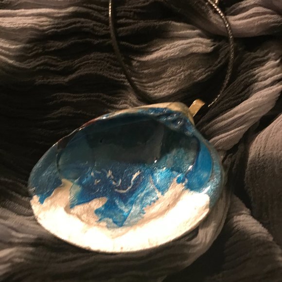 Seashell Boho rare Unique Vintage Rare One of a Kind Handmade Necklace - Picture 11 of 16